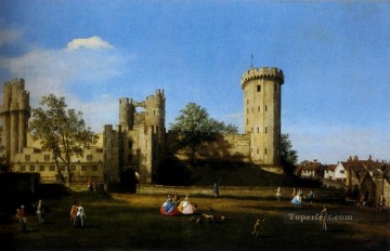 Canaletto Painting - La fachada oriental del castillo de Warwick Canaletto